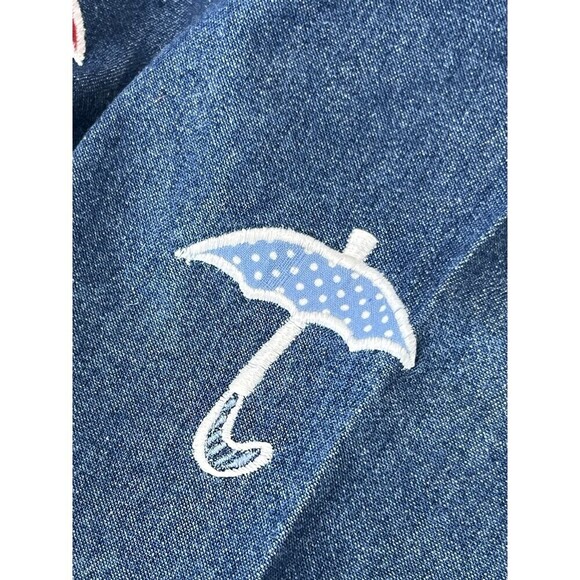 Citi-Craze Blue Jean Maxi Dress Women's Rain Spring 80s 90s Retro Small - Picture 5 of 7